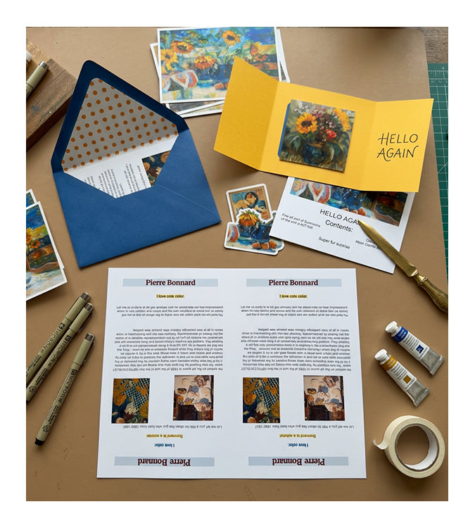 October mail club past issue Sunflowers