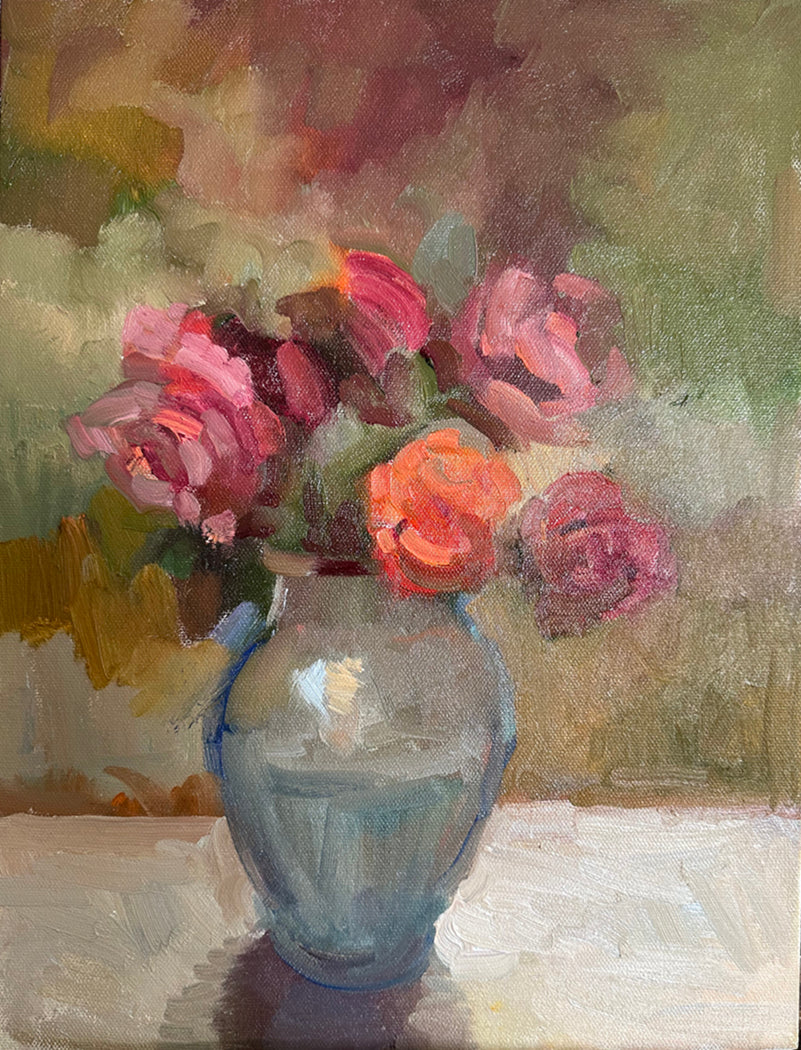 12 x 16 Garden Roses unframed