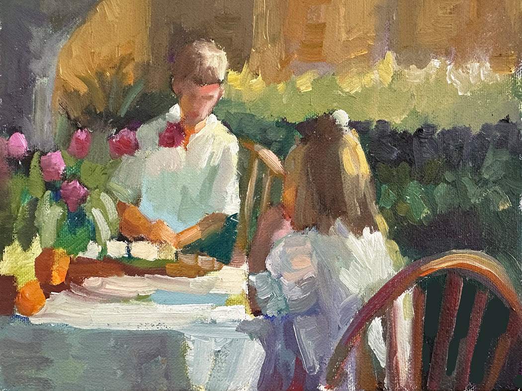 8 x 10 Boy and girl summer days Sally Rosenbaum