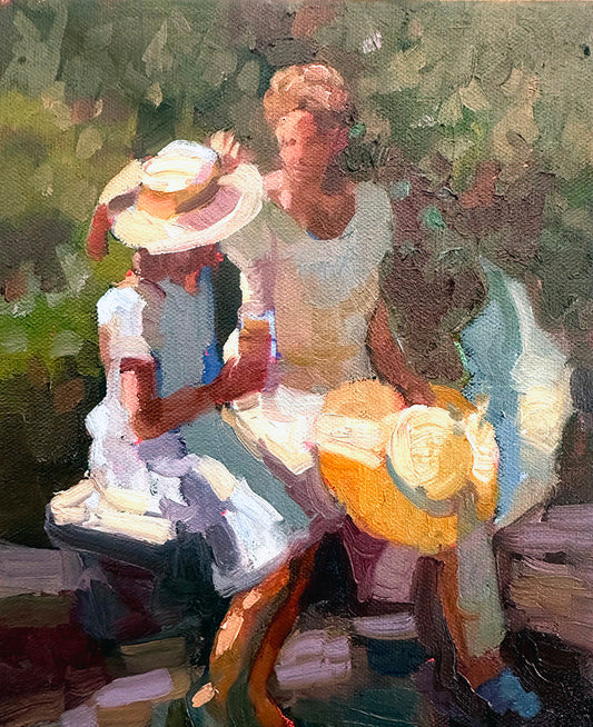 In my mother's summer garden 8 x 10