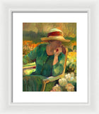 Garden Contemplation - Framed Print