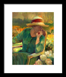 Garden Contemplation - Framed Print