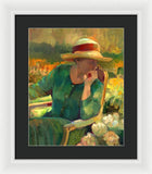 Garden Contemplation - Framed Print