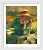 Garden Contemplation - Framed Print