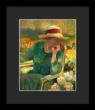 Garden Contemplation - Framed Print