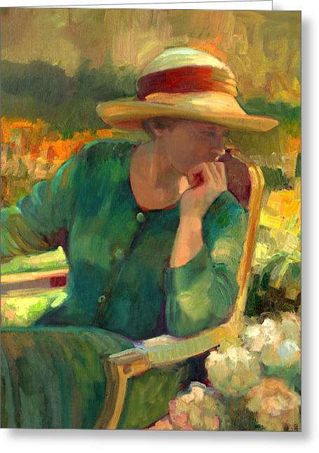 Garden Contemplation - Greeting Card