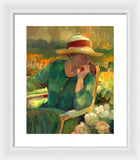 Garden Contemplation - Framed Print