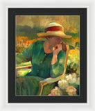 Garden Contemplation - Framed Print