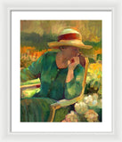 Garden Contemplation - Framed Print