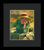 Garden Contemplation - Framed Print