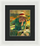 Garden Contemplation - Framed Print