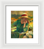 Garden Contemplation - Framed Print