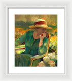 Garden Contemplation - Framed Print