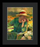 Garden Contemplation - Framed Print