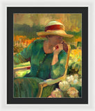 Garden Contemplation - Framed Print