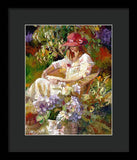 Girl in the red hat  - Framed Print