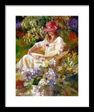 Girl in the red hat  - Framed Print