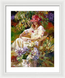 Girl in the red hat  - Framed Print