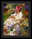 Girl in the red hat  - Framed Print