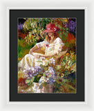 Girl in the red hat  - Framed Print