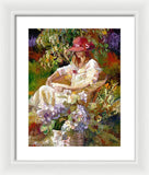 Girl in the red hat  - Framed Print