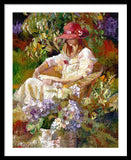 Girl in the red hat  - Framed Print