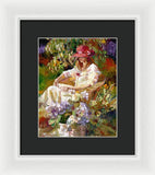 Girl in the red hat  - Framed Print