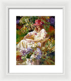 Girl in the red hat  - Framed Print