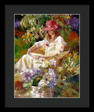 Girl in the red hat  - Framed Print