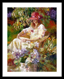 Girl in the red hat  - Framed Print