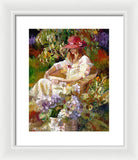 Girl in the red hat  - Framed Print