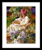 Girl in the red hat  - Framed Print