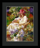 Girl in the red hat  - Framed Print