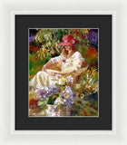 Girl in the red hat  - Framed Print