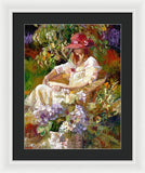 Girl in the red hat  - Framed Print