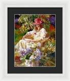 Girl in the red hat  - Framed Print