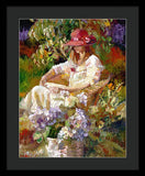 Girl in the red hat  - Framed Print