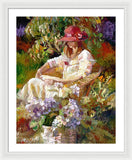 Girl in the red hat  - Framed Print