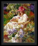 Girl in the red hat  - Framed Print