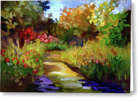 Napa Summer Garden - Greeting Card