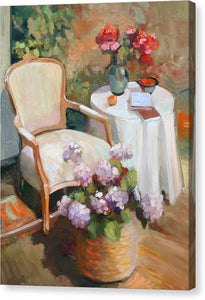 On the veranda - Canvas Print