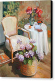 On the veranda - Canvas Print