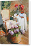 On the veranda - Canvas Print
