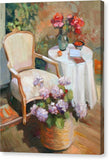 On the veranda - Canvas Print