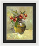 Roses in Vase - Framed Print