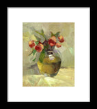 Roses in Vase - Framed Print