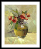 Roses in Vase - Framed Print