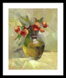 Roses in Vase - Framed Print