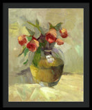 Roses in Vase - Framed Print