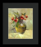 Roses in Vase - Framed Print